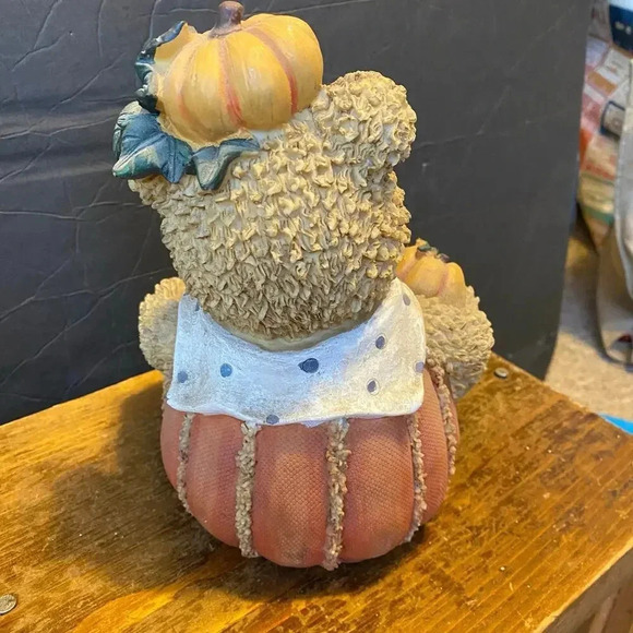 Table Top Lamb Teddy Bear Pumpkin Halloween Spirit Light Still Work Light Bulb - Picture 4 of 5